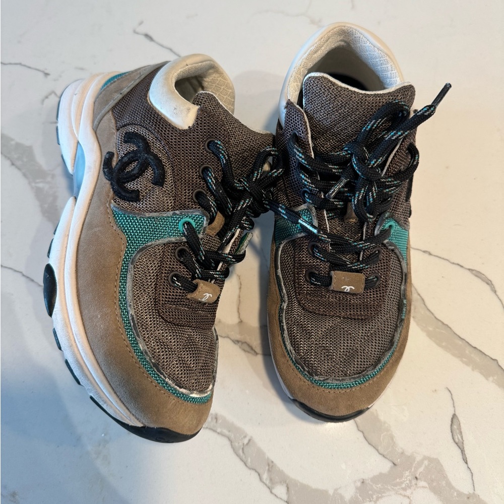 Authentic Chanel Reflective Runner Sneakers